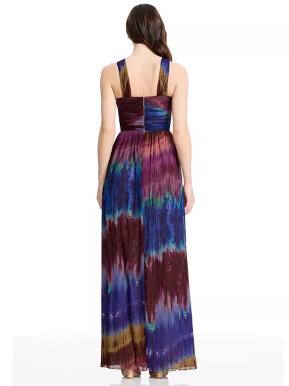 Dress The Population Womens Tau Colorful Maxi Dress Gown size large NWT - Picture 3 of 10